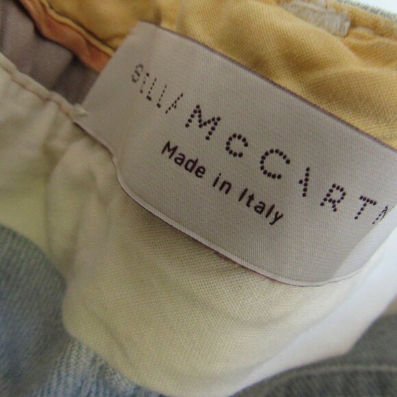 Women's Stella Mccartney Jeans Light Blue Straight Leg SZ 27,made in Italy - Picture 9 of 9